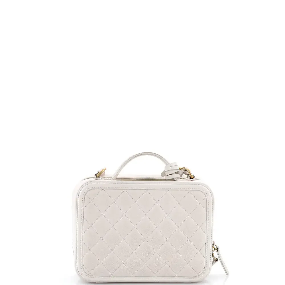 Chanel Filigree Vanity Case Quilted #258781C44B - Picture 4 of 9